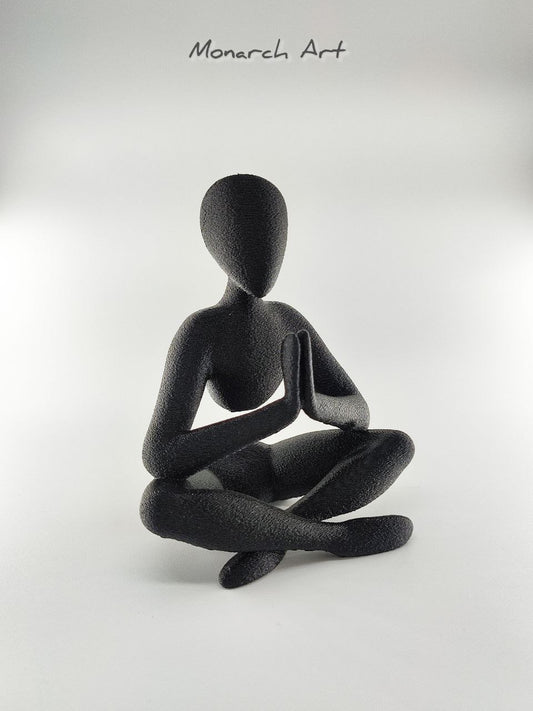 Zen Yoga Figürü - Meditasyon Köşesi İçin Namaste Biblo - Modern Ev ve Ofis Dekorasyon Objesi