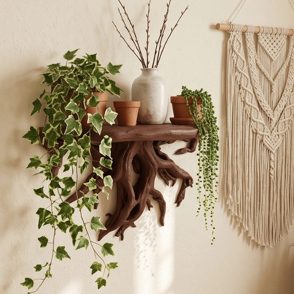 Lüks Minimalist Duvar Dekoru | Arboreal Kök Tasarım Raf
