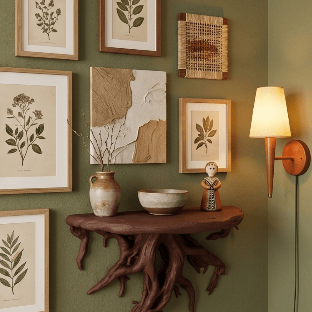 Lüks Minimalist Duvar Dekoru | Arboreal Kök Tasarım Raf