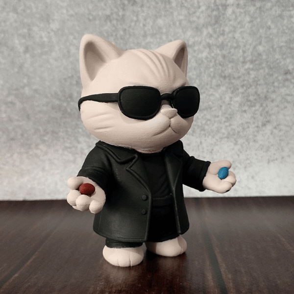 Matrix Kedi Neo Tasarım Biblo - Pop Kültür Dekoratif Obje Figür | Monarch Art