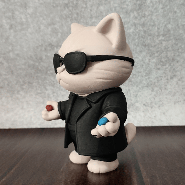 Matrix Kedi Neo Tasarım Biblo - Pop Kültür Dekoratif Obje Figür | Monarch Art
