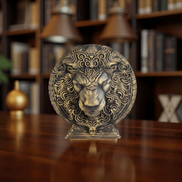 Zodiac Serisi: Görkemli Aslan Figürü | Premium Ofis Dekorasyonu & Lüks Hediye