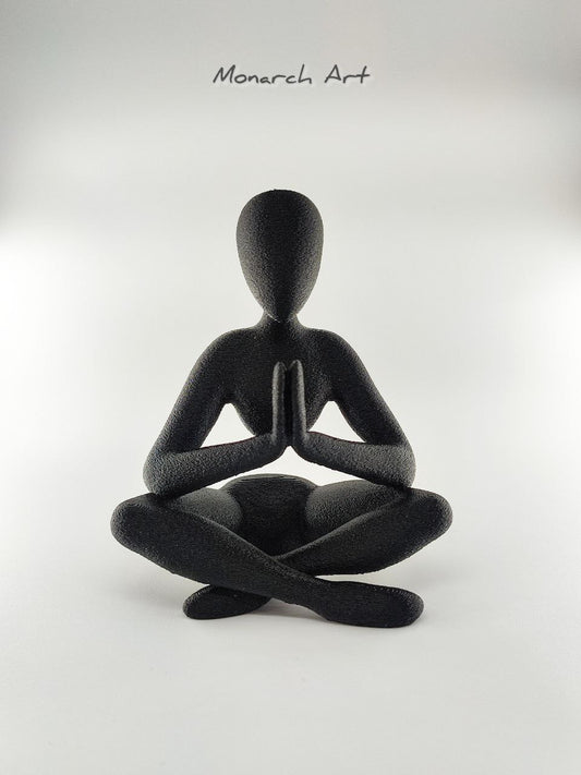 Zen Yoga Figürü - Meditasyon Köşesi İçin Namaste Biblo - Modern Ev ve Ofis Dekorasyon Objesi